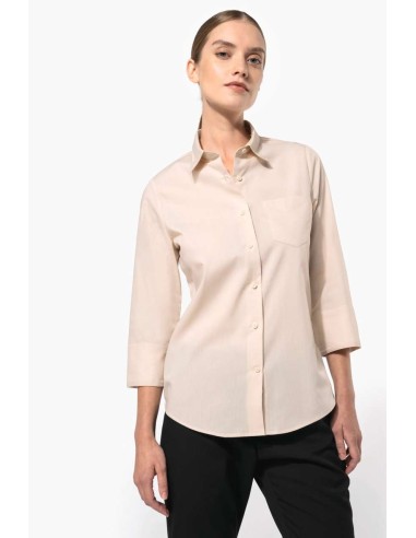 KAR-K558-LADIES' 3/4 SLEEVED SHIRT